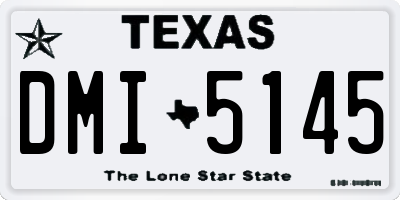 TX license plate DMI5145