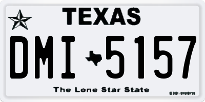 TX license plate DMI5157