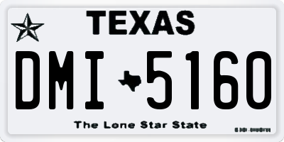 TX license plate DMI5160