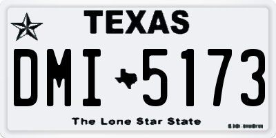 TX license plate DMI5173