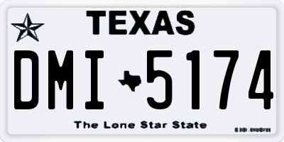 TX license plate DMI5174