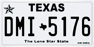 TX license plate DMI5176