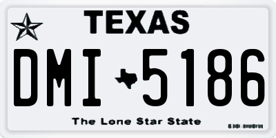 TX license plate DMI5186