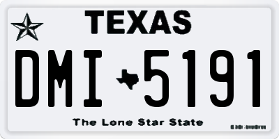 TX license plate DMI5191