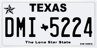 TX license plate DMI5224