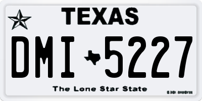 TX license plate DMI5227