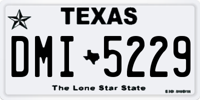 TX license plate DMI5229