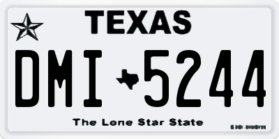 TX license plate DMI5244