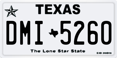 TX license plate DMI5260