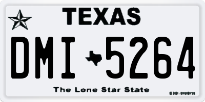 TX license plate DMI5264