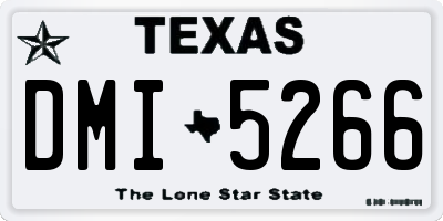 TX license plate DMI5266