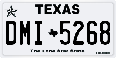 TX license plate DMI5268