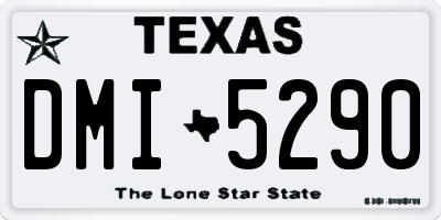 TX license plate DMI5290