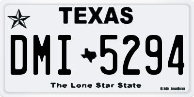 TX license plate DMI5294