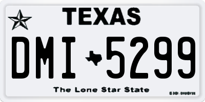 TX license plate DMI5299