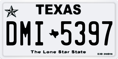 TX license plate DMI5397