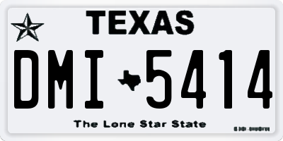 TX license plate DMI5414