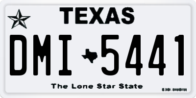 TX license plate DMI5441