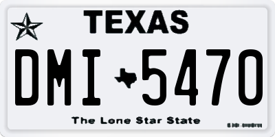 TX license plate DMI5470