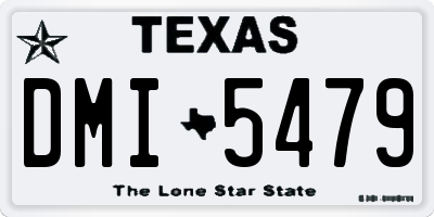 TX license plate DMI5479