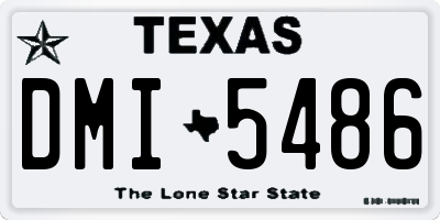 TX license plate DMI5486