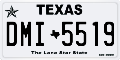 TX license plate DMI5519