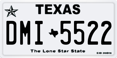 TX license plate DMI5522