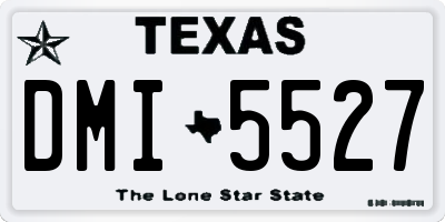 TX license plate DMI5527