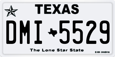 TX license plate DMI5529