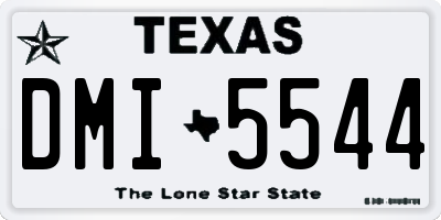 TX license plate DMI5544