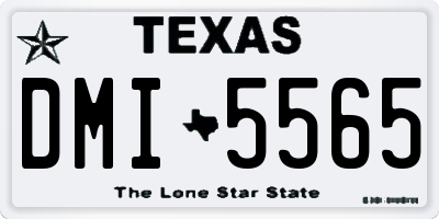 TX license plate DMI5565