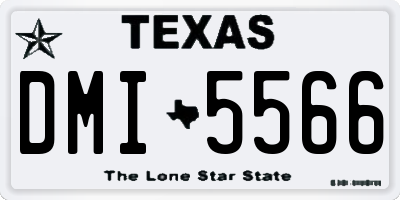 TX license plate DMI5566