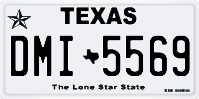 TX license plate DMI5569