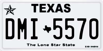 TX license plate DMI5570