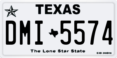 TX license plate DMI5574