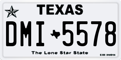 TX license plate DMI5578