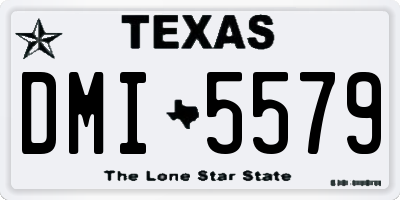 TX license plate DMI5579