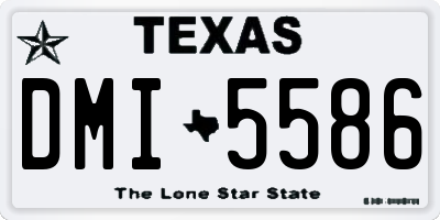 TX license plate DMI5586