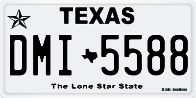 TX license plate DMI5588