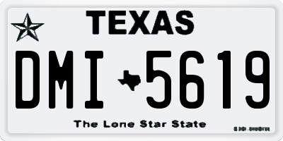 TX license plate DMI5619
