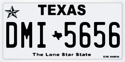 TX license plate DMI5656