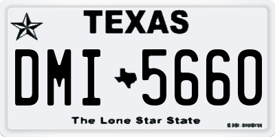 TX license plate DMI5660