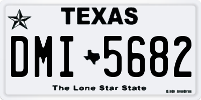 TX license plate DMI5682