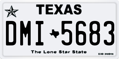 TX license plate DMI5683