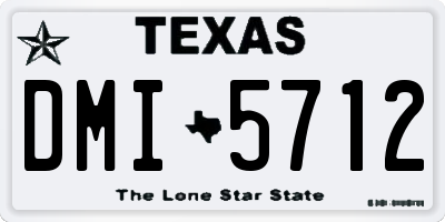TX license plate DMI5712