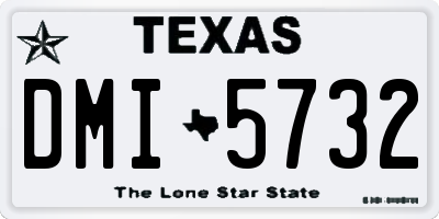 TX license plate DMI5732
