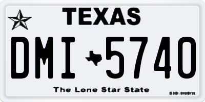 TX license plate DMI5740