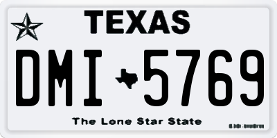 TX license plate DMI5769