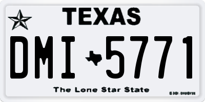 TX license plate DMI5771