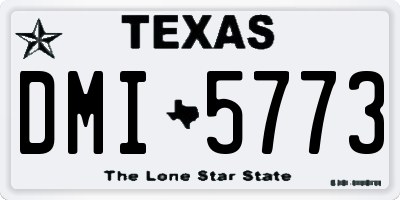 TX license plate DMI5773
